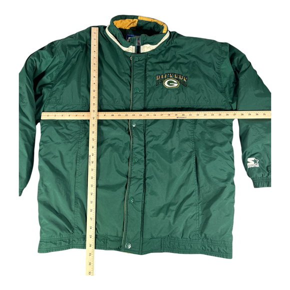 VTG Starter NFL Green Bay Packers Jacket 1990s XL - Picture 5 of 6